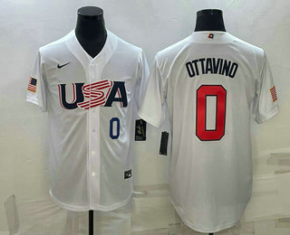 Men's USA Baseball #0 Adam Ottavino Number 2023 White World Baseball Classic Stitched Jersey,We sell and wholesale Men's USA Baseball #0 Adam Ottavino Number 2023 White World Baseball Classic Stitched Jersey on line form chian!